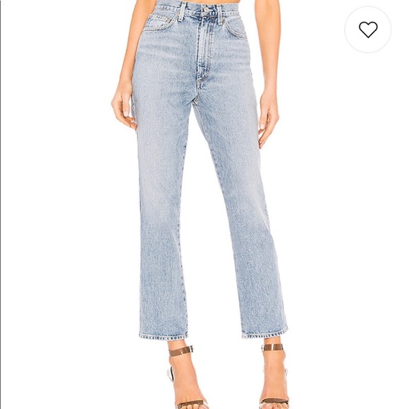 Agolde Denim - AGOLDE high rise kick jeans light wash